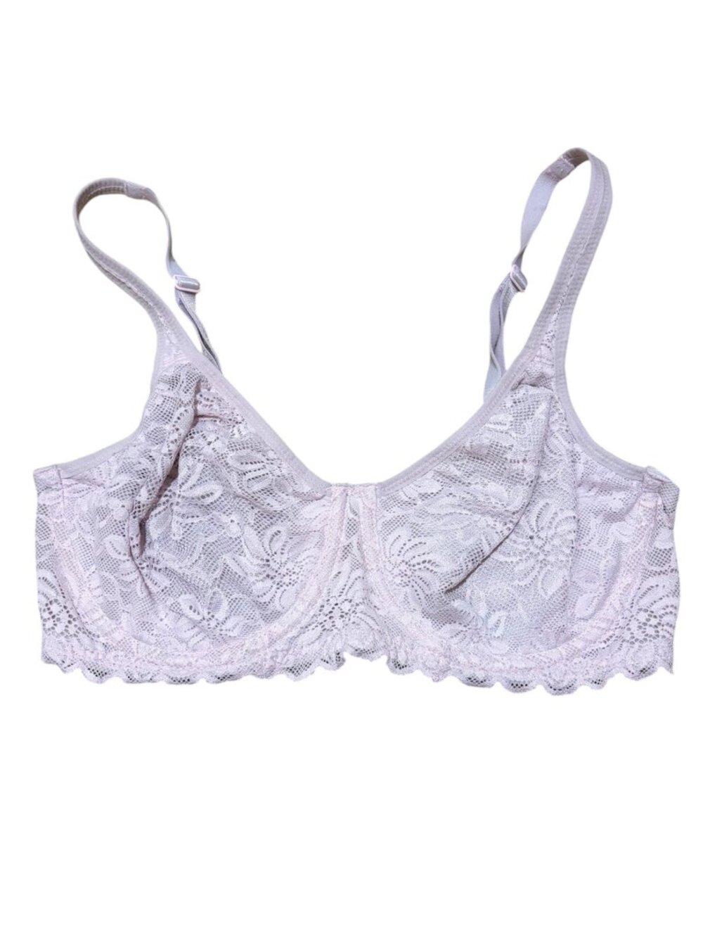 Wacoal 32DD Soft Sense Underwire Bra Lace Lavender Purple